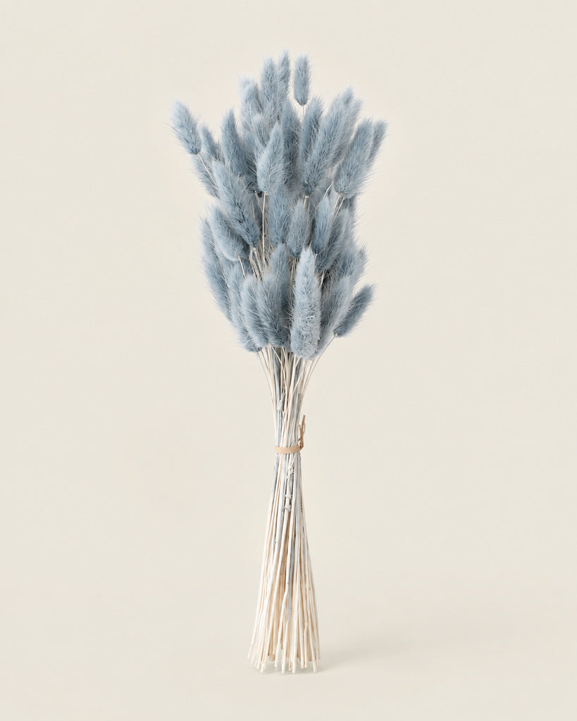 Blue Dried Pampas Grass - 16 in