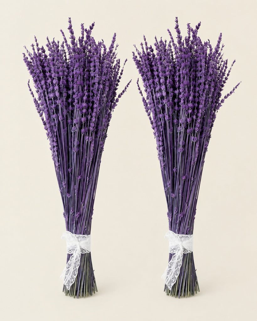 2 Pack Purple Dried Lavender Flowers - 16–17 in
