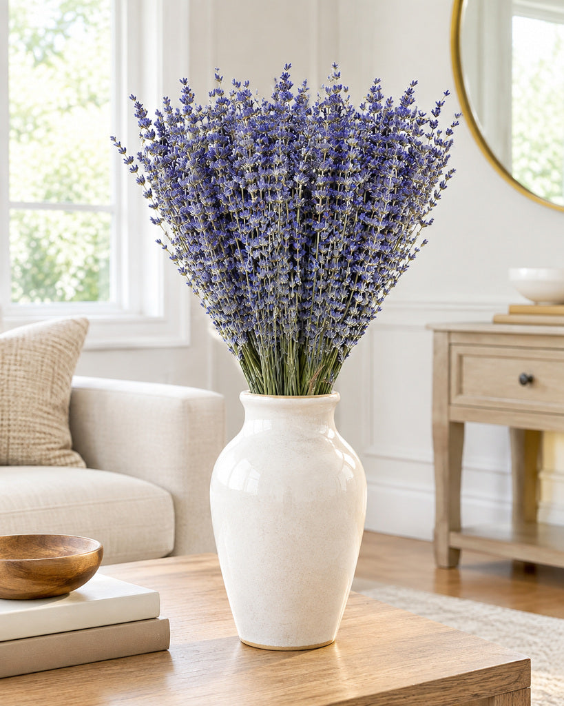 2 Pack Natural Purple Dried Lavender Flowers - 15–17 in