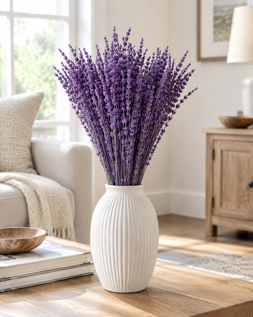 2 Pack Purple Dried Lavender Flowers - 16–17 in