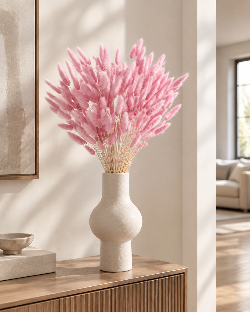 Pink Dried Pampas Grass - 17 in