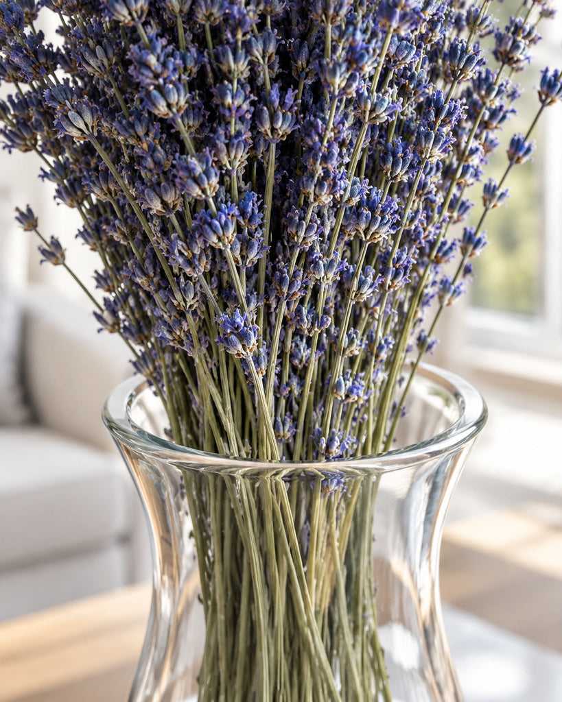 2 Pack Natural Purple Dried Lavender Flowers - 15–17 in