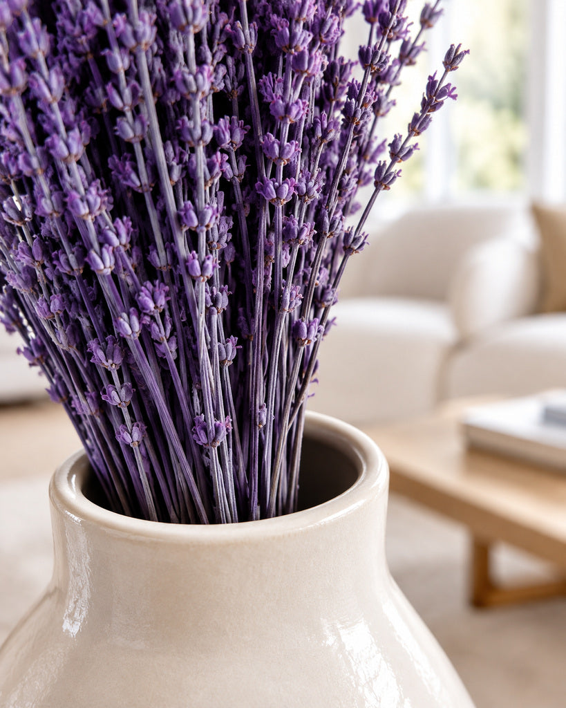 2 Pack Purple Dried Lavender Flowers - 16–17 in