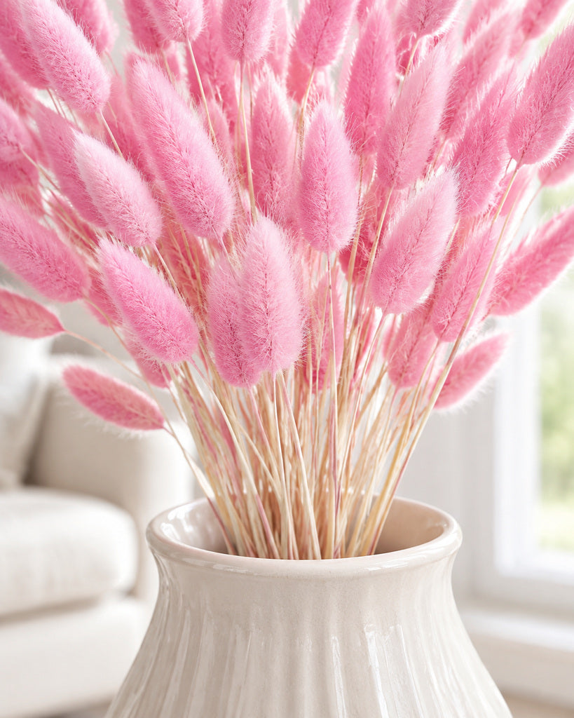 Pink Dried Pampas Grass - 17 in