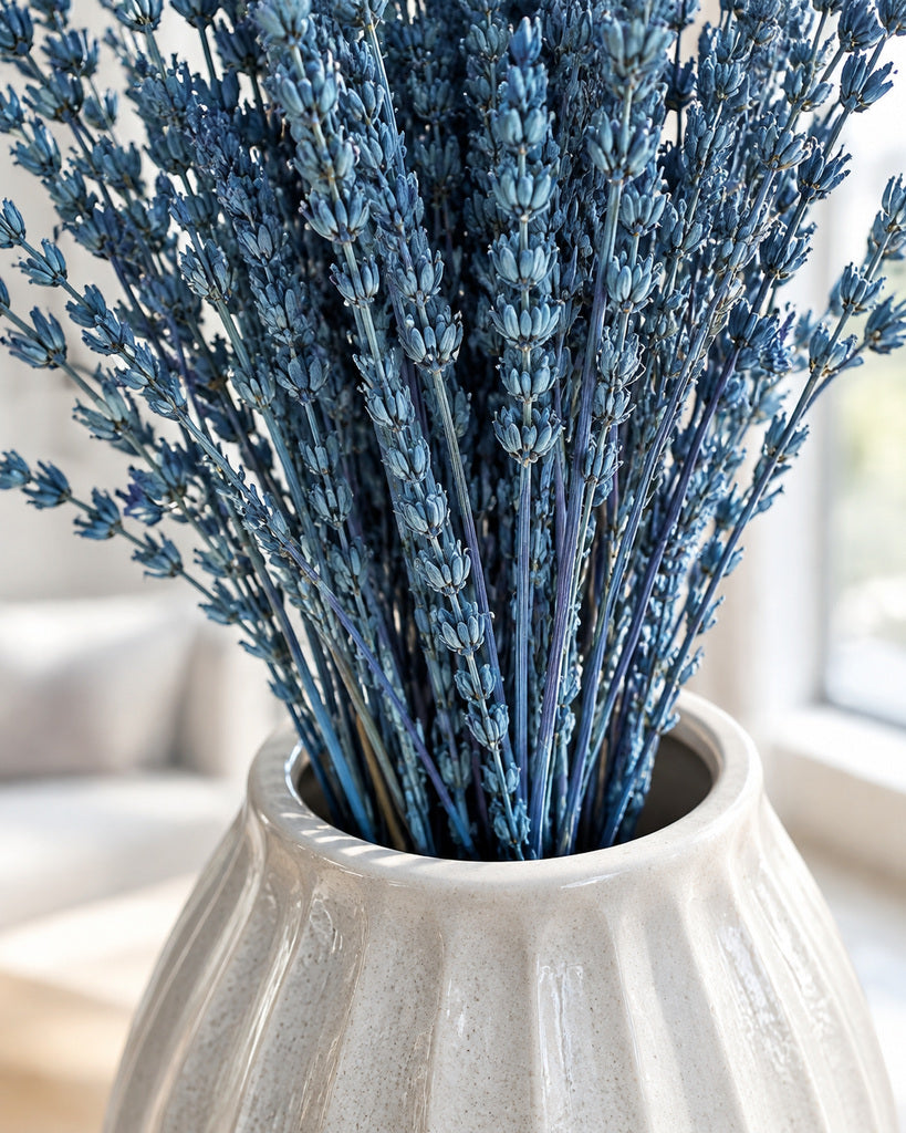 Blue Dried Lavender Bouquet - 16 in