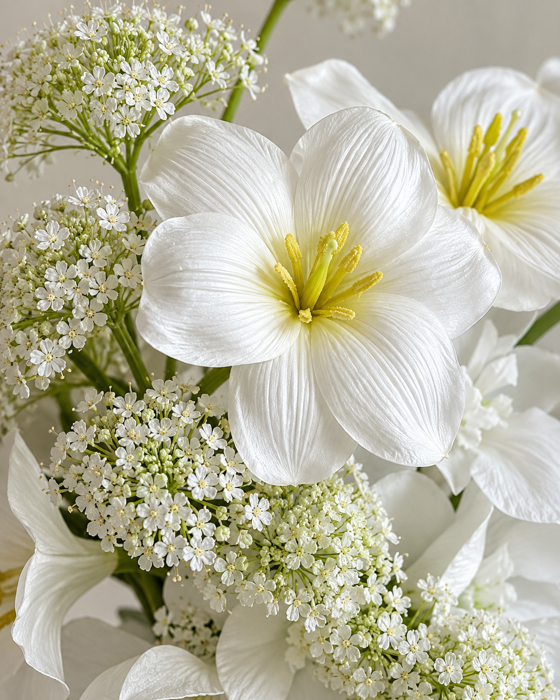 Ivory Orchid & Calla Lily Faux Floral Bouquet