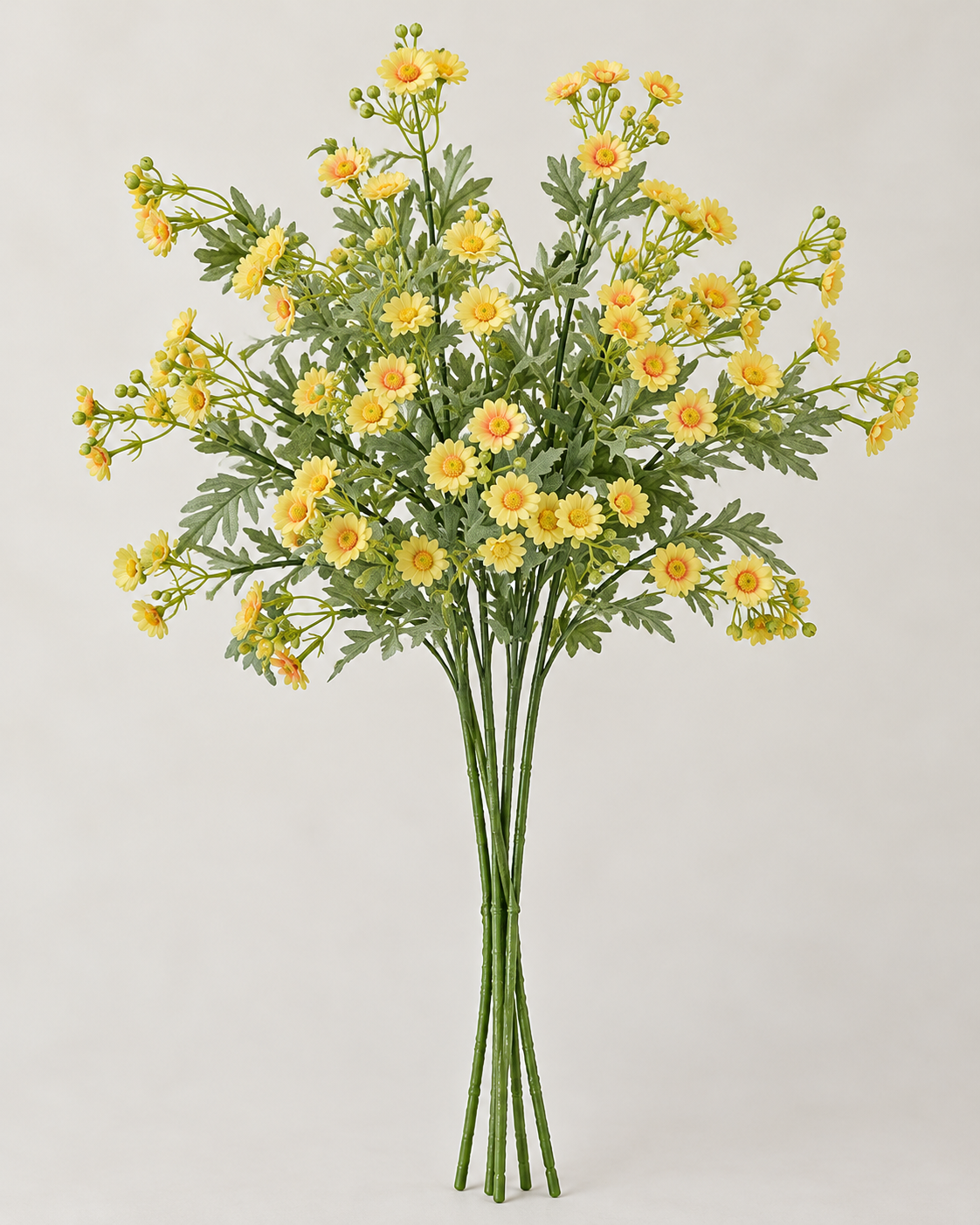 Sunlit Yellow Daisy Faux Floral Bouquet (5 Stems)