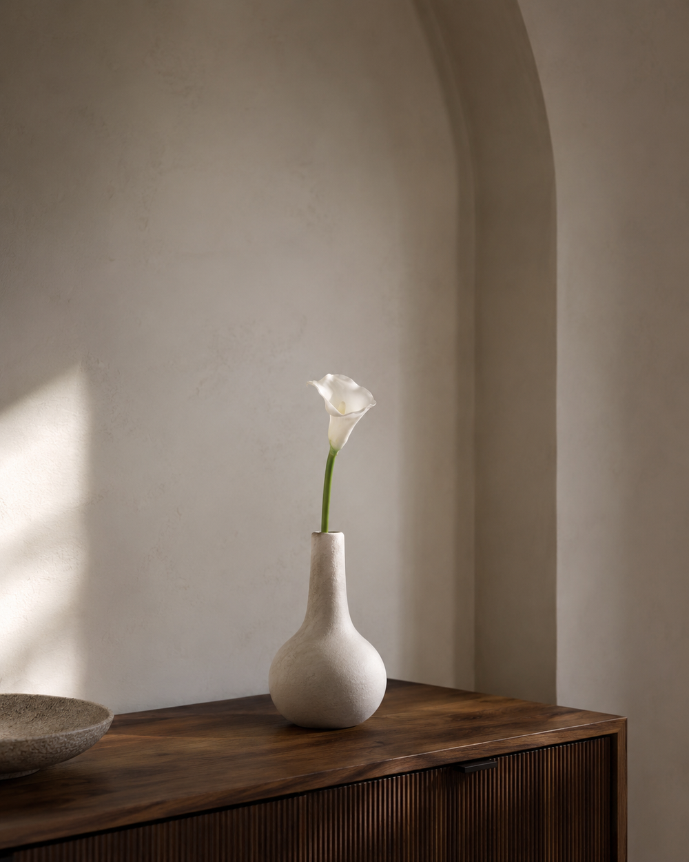 White Artificial Calla Lily Stem - 72 cm
