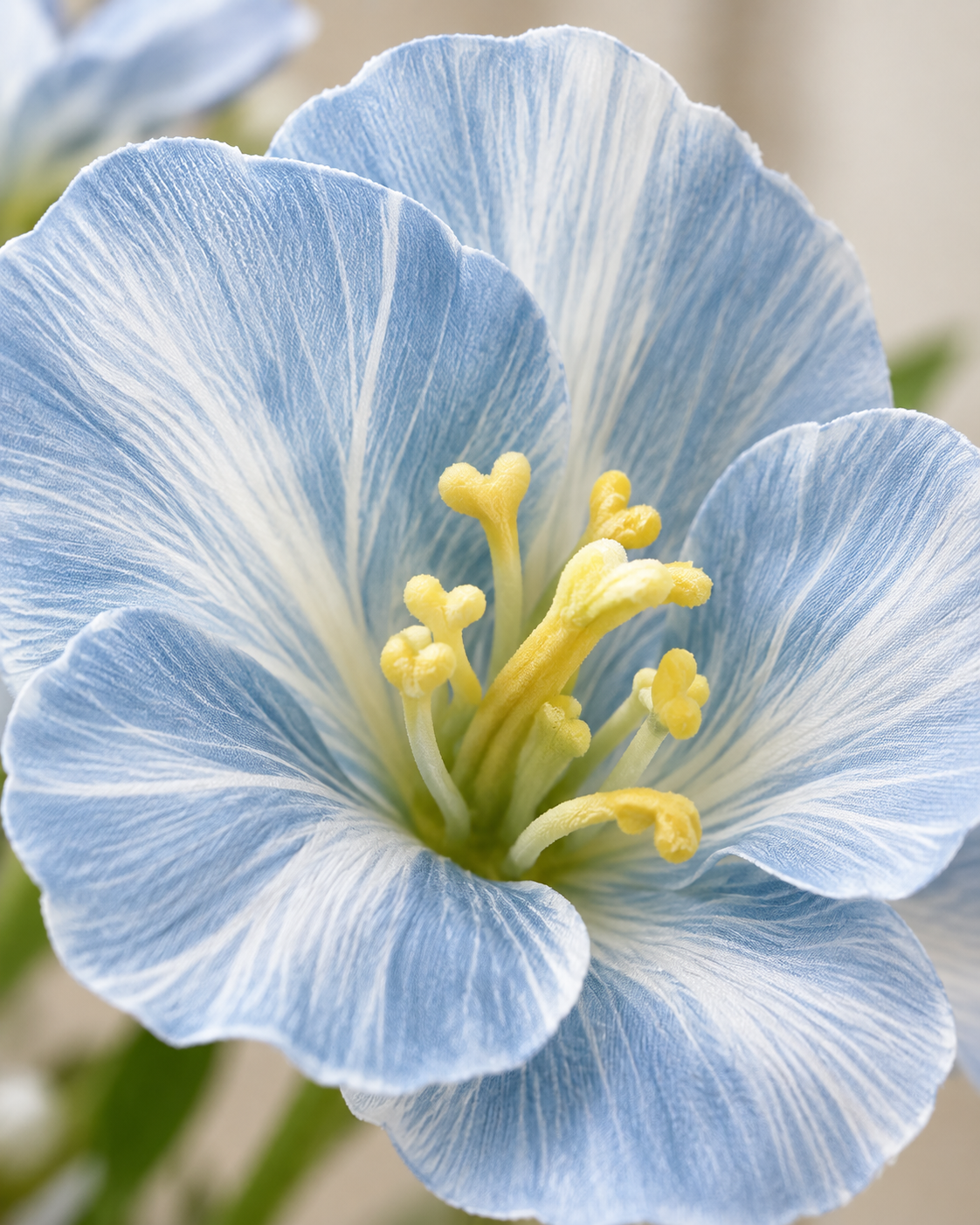 Meadow Mist Blue Orchid & Tulip Faux Floral Bouquet