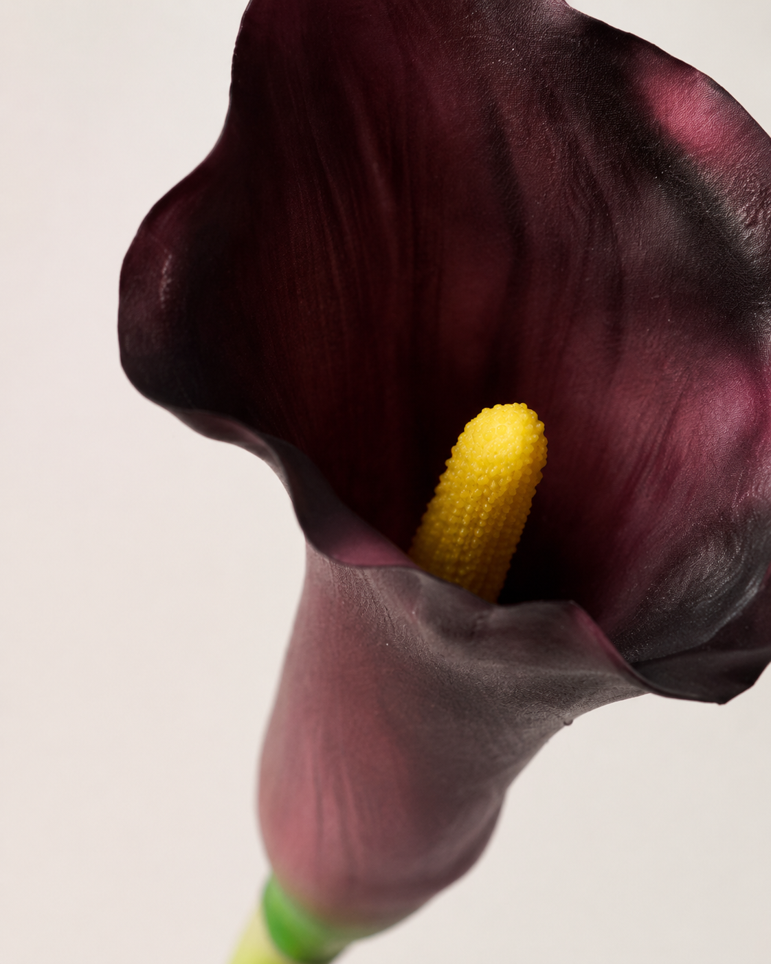 Burgundy Plastic Artificial Calla Lily Stem - 72 cm