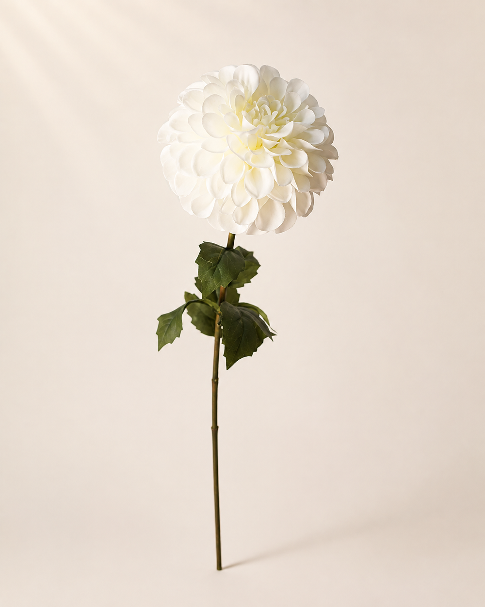 White Fabric Artificial Chrysanthemum Stem - 57 cm