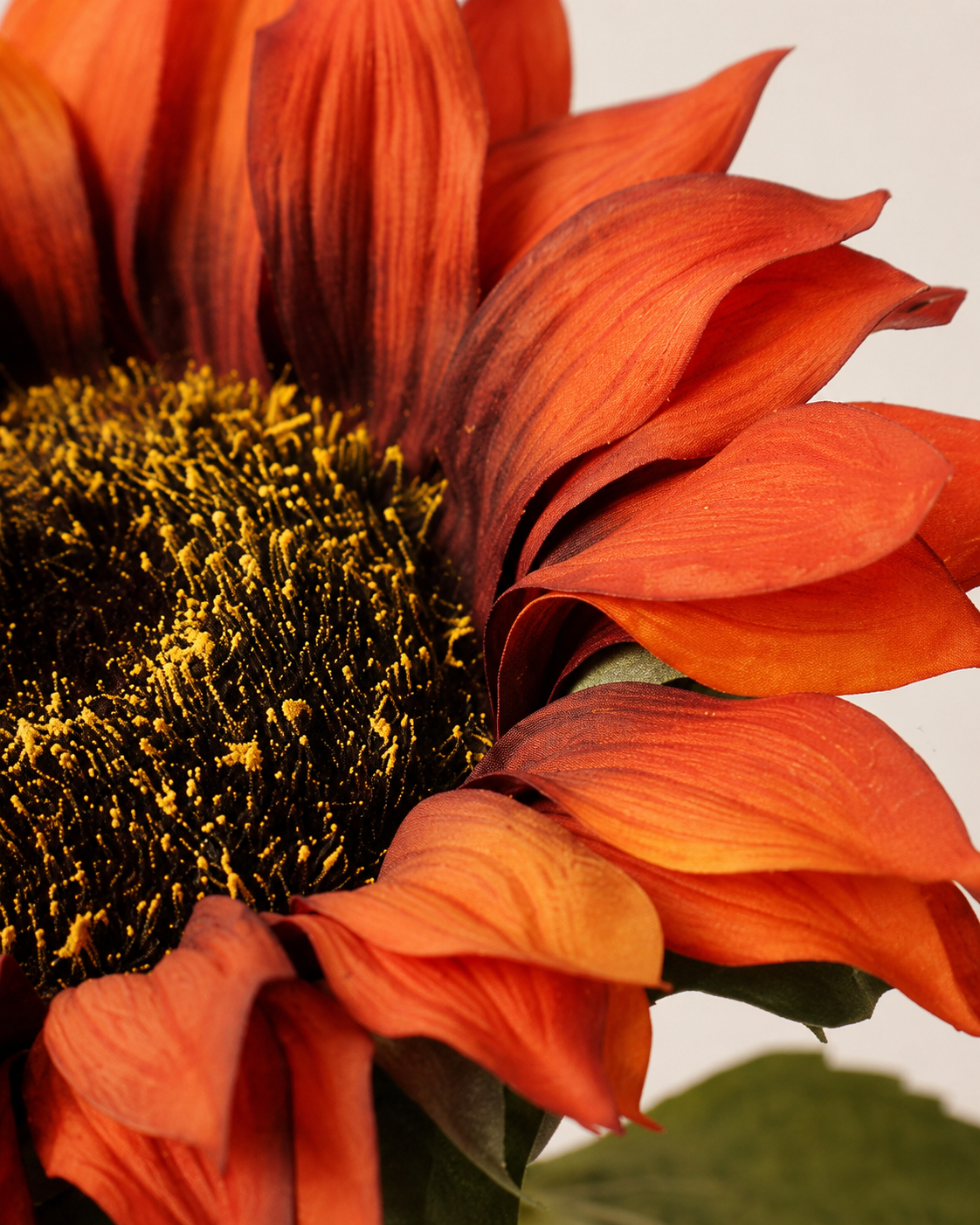Burnt Orange Artificial Sunflower Stem