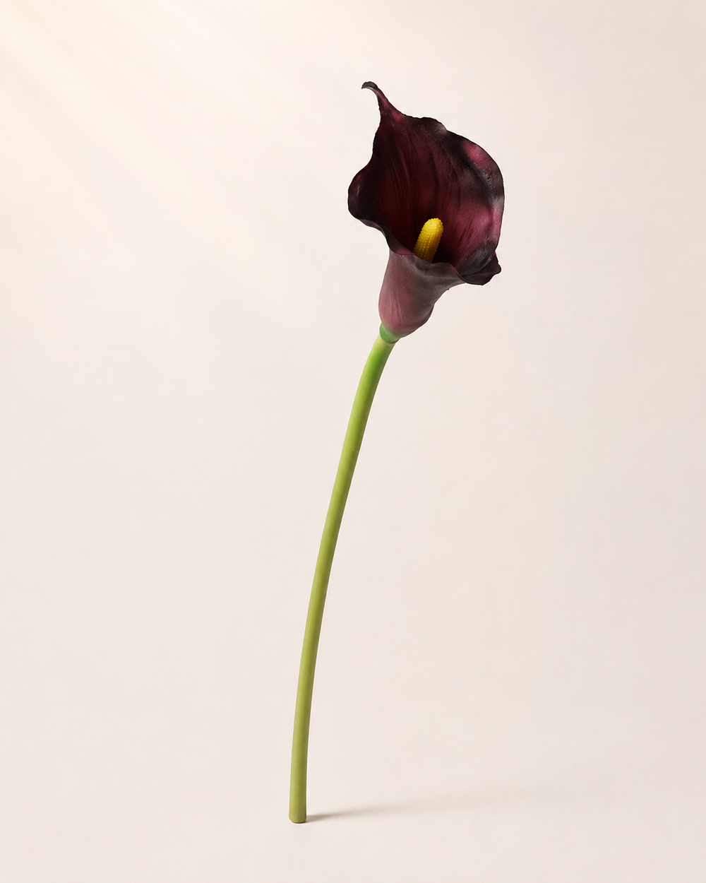 Burgundy Plastic Artificial Calla Lily Stem - 72 cm