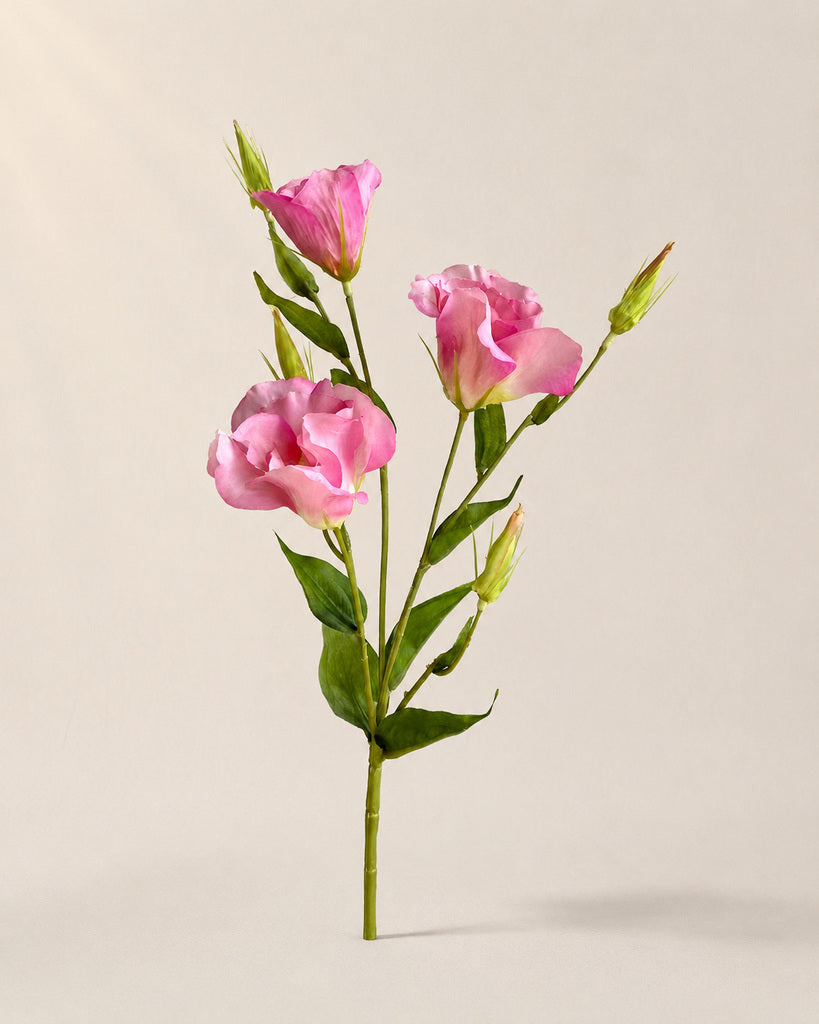 Pink Artificial Lisianthus Spray - 57 cm