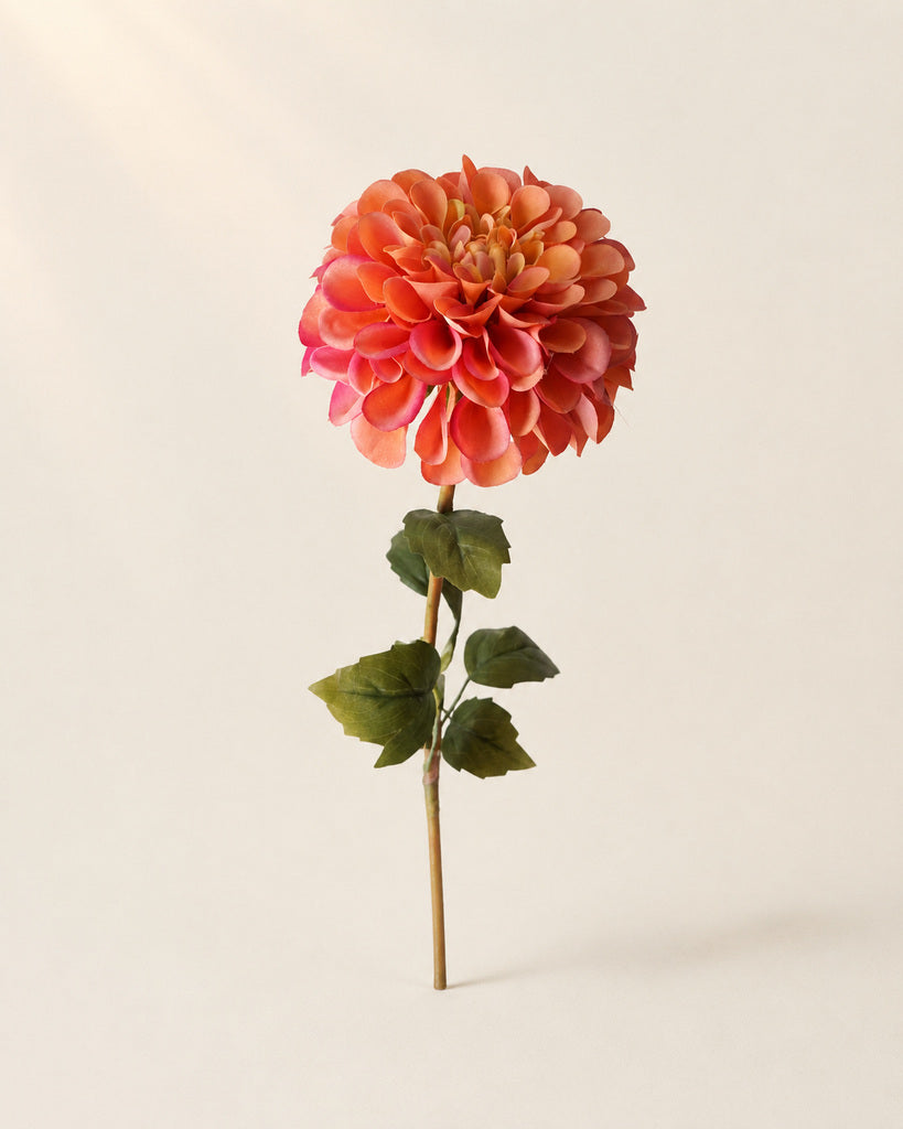 Autumn Pink Fabric Artificial Chrysanthemum Stem - 57 cm