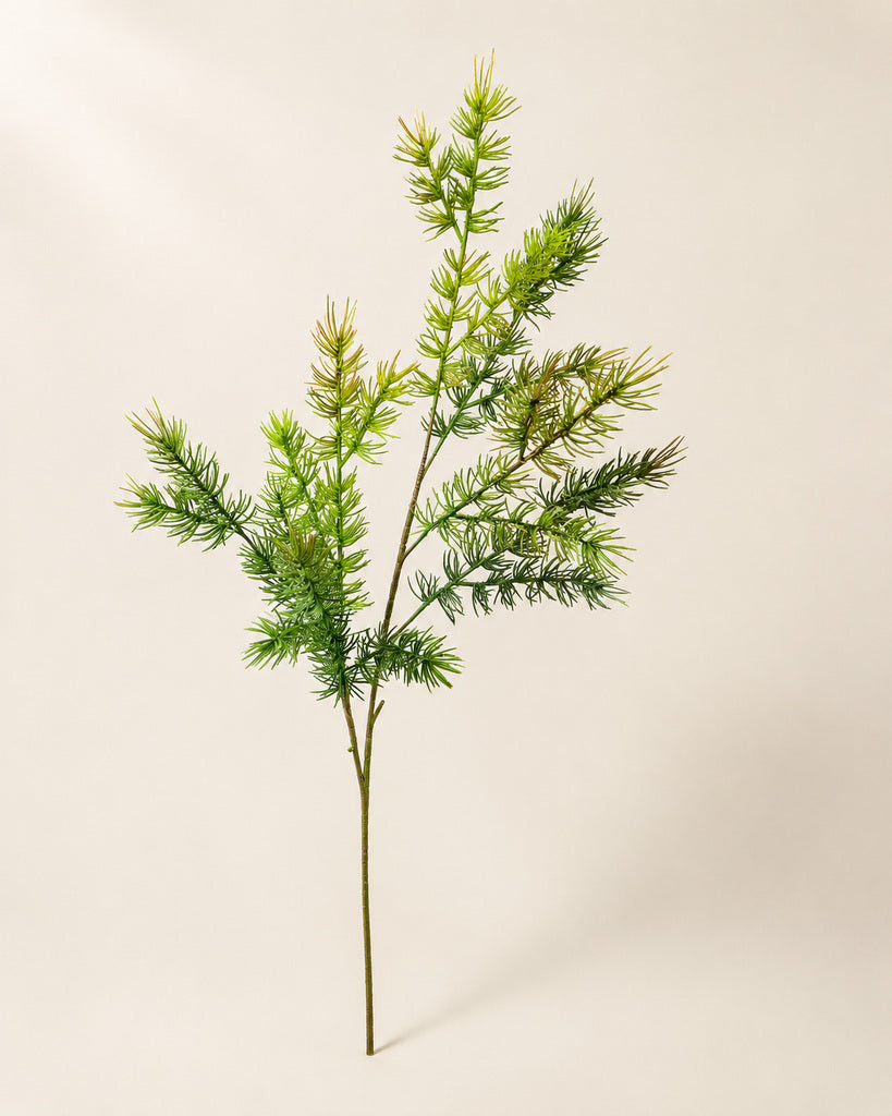 Green Artificial Norfolk Pine Branch - 97 cm