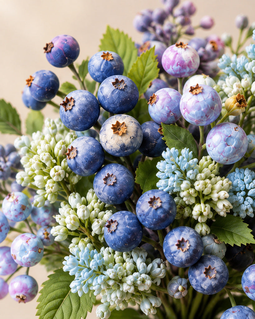 Blueberry Harvest Faux Botanical Stem Bundle