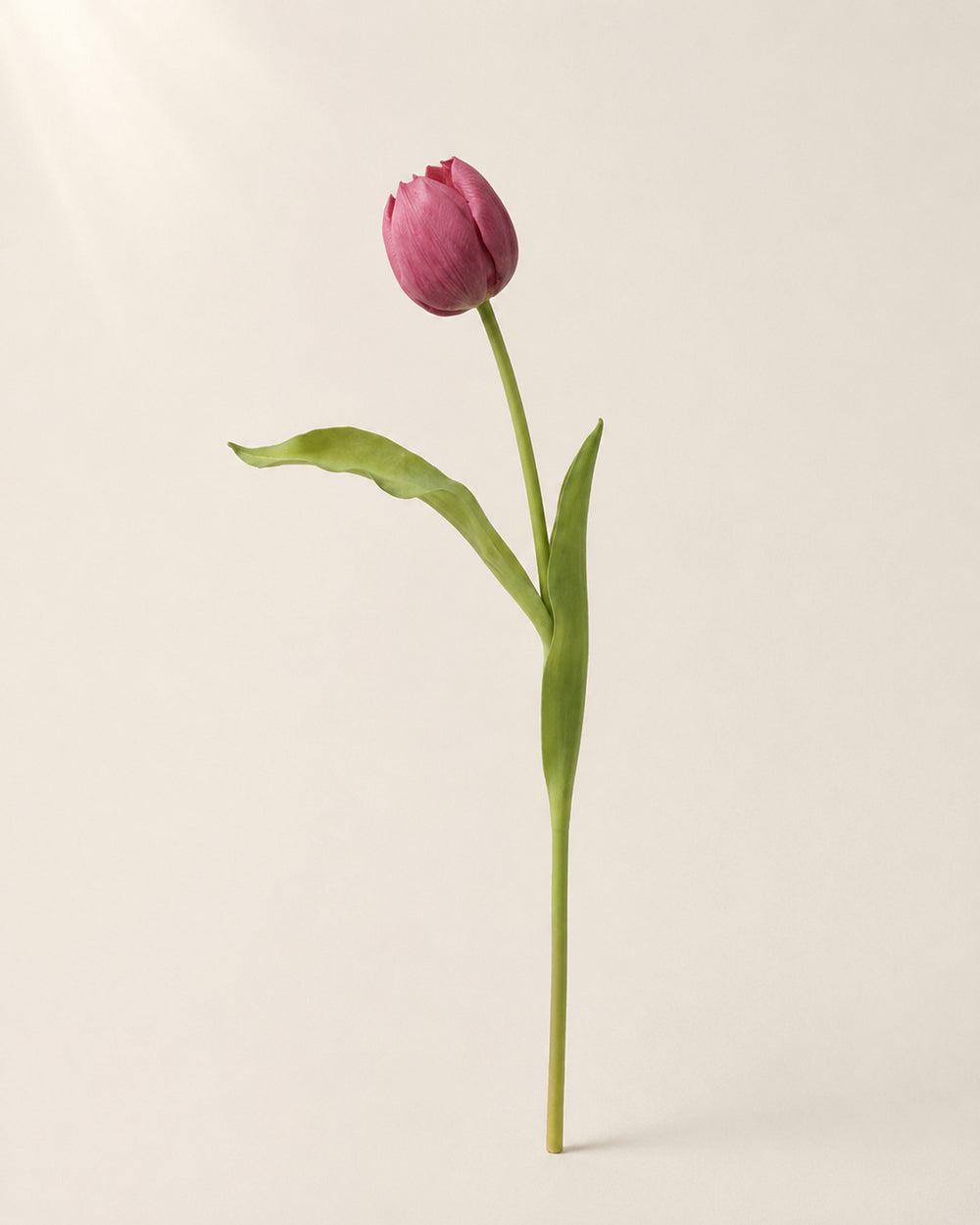 Mauve Artificial Tulip Bud Stem - 49 cm
