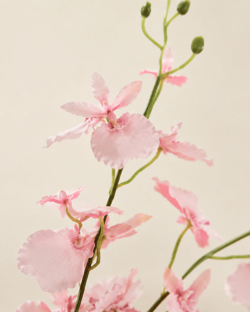 Pink Real Touch Dancing Orchid Stem - 96 cm