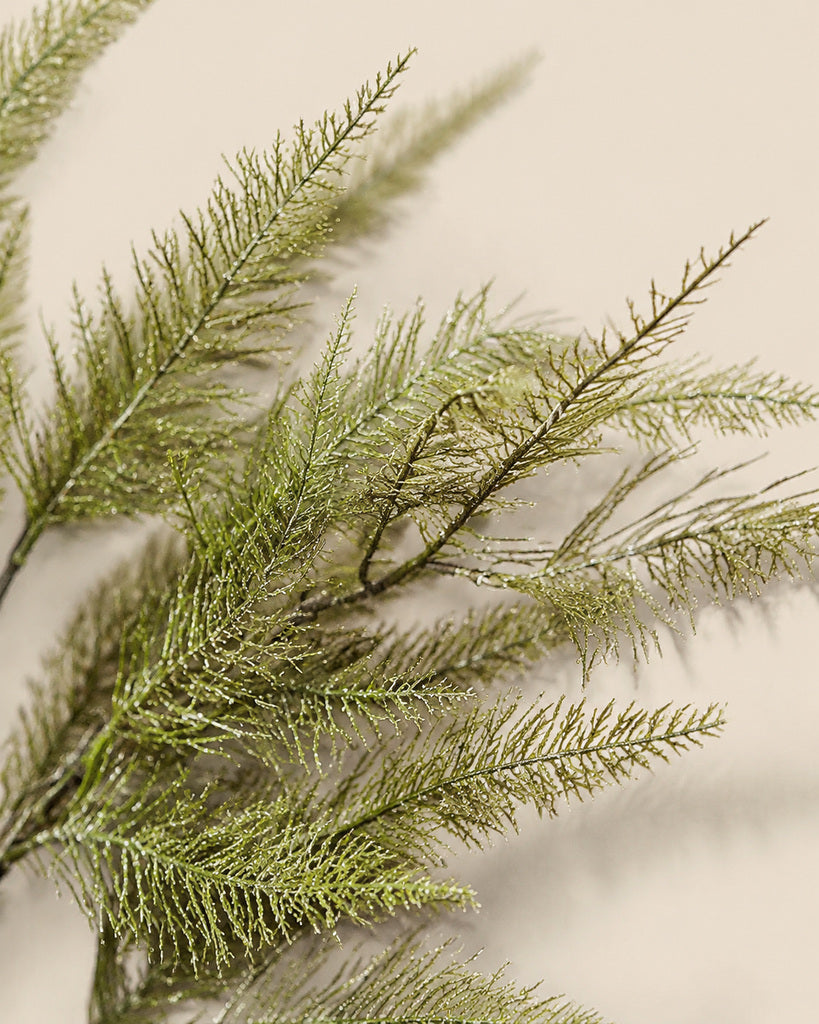 Gray Green Plastic Artificial Pointed Pine Branch - 101 cm