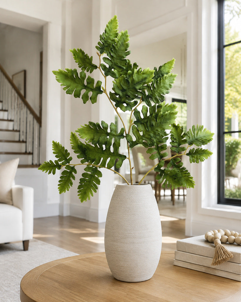 Green Artificial Dusty Miller Stem - 69 cm