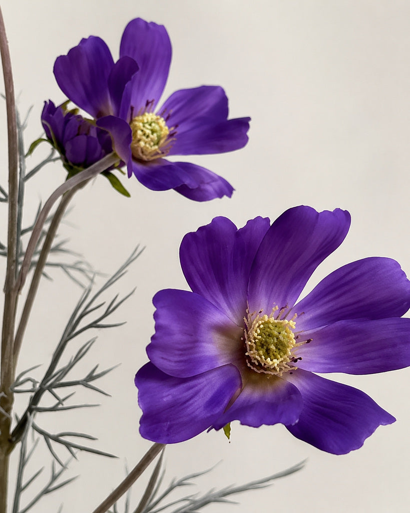 Purple Artificial Daisy Spray - 58 cm