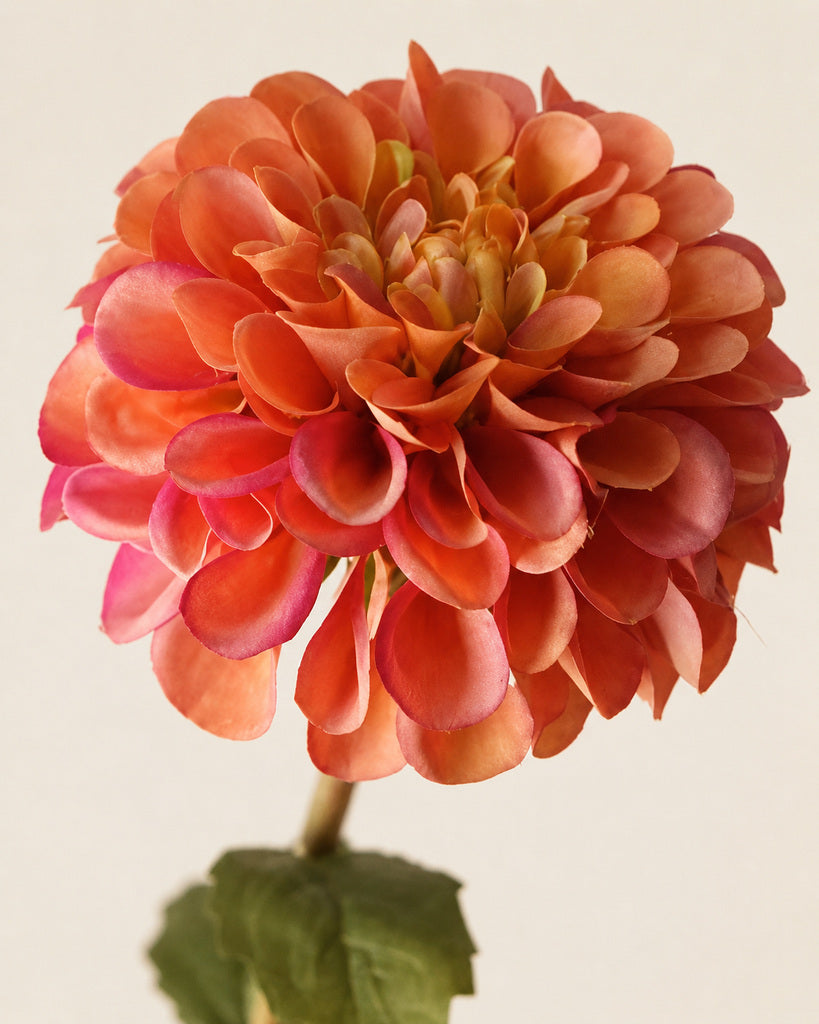 Autumn Pink Fabric Artificial Chrysanthemum Stem - 57 cm