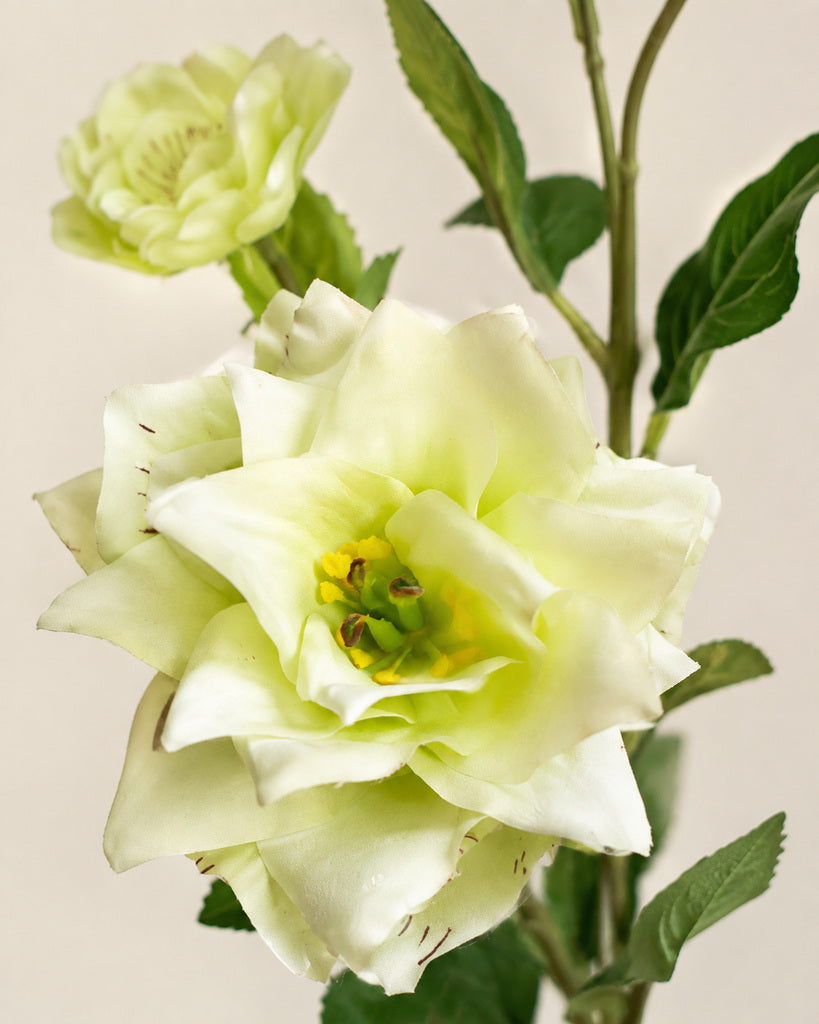 Green Artificial Clematis Floral Stem - 66 cm