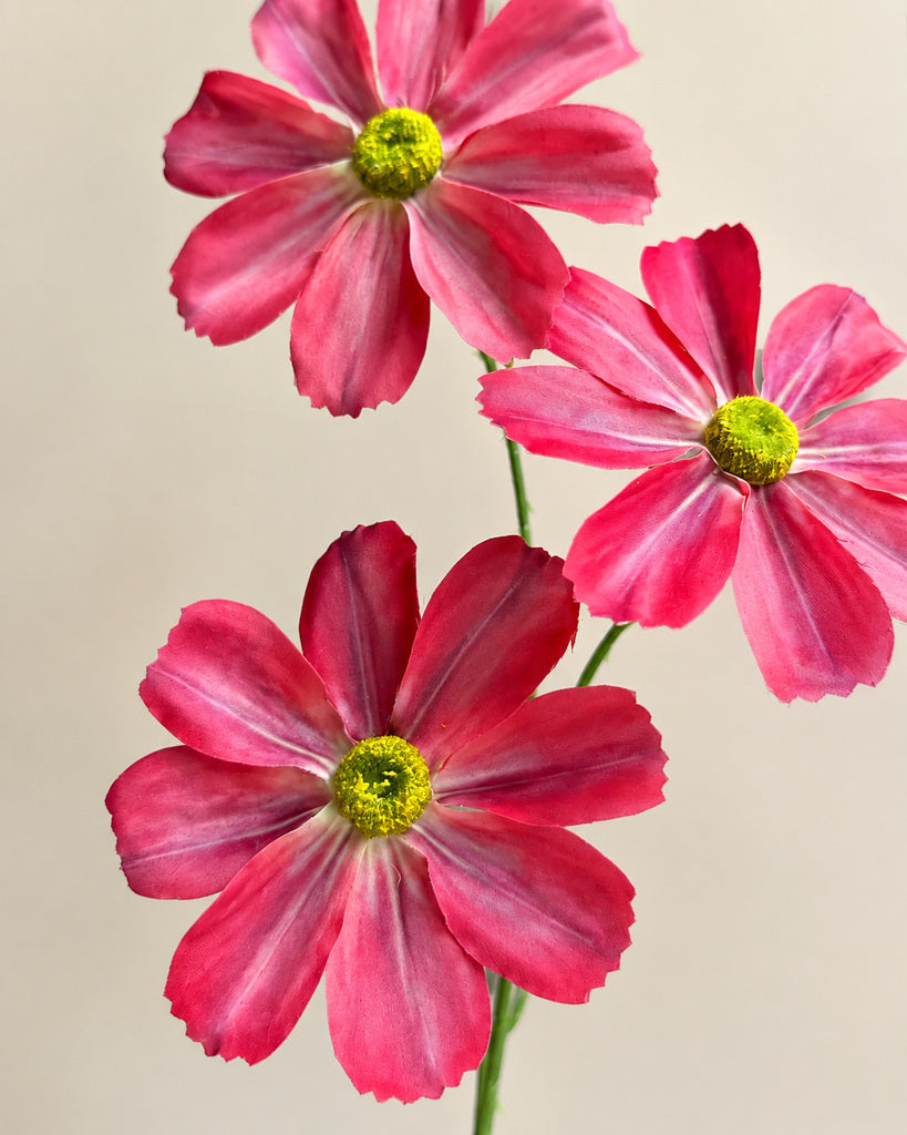 Red Artificial Cosmos Floral Spray - 60 cm