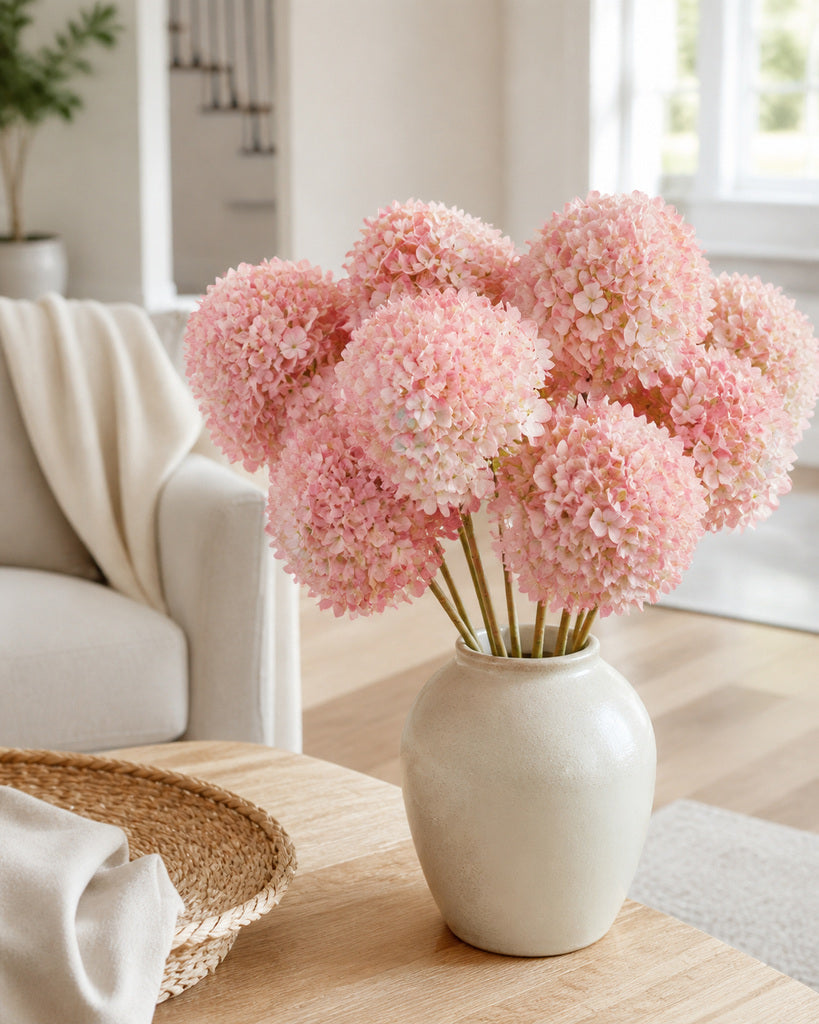 Pink Purple Dutch Hydrangea Large Stem - 64 cm