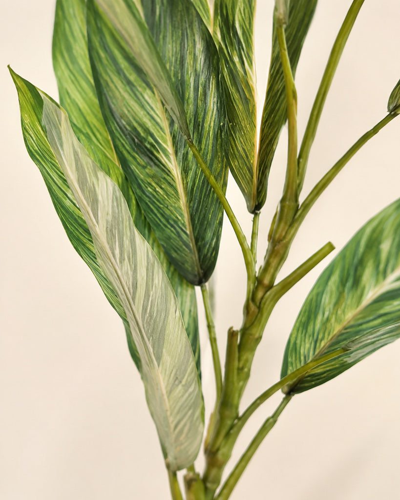 Green Artificial Canna Leaf Branch - 120 cm