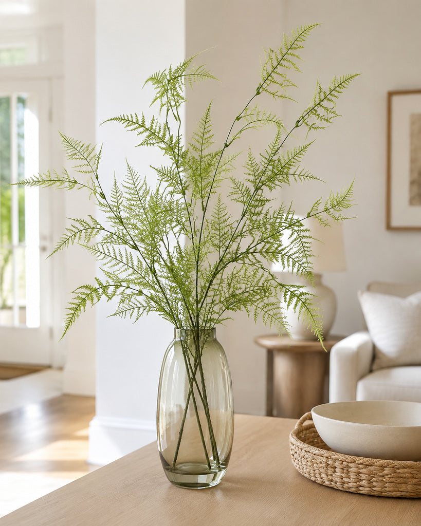 Light Green Plastic Artificial Asparagus Fern Stem - 100 cm