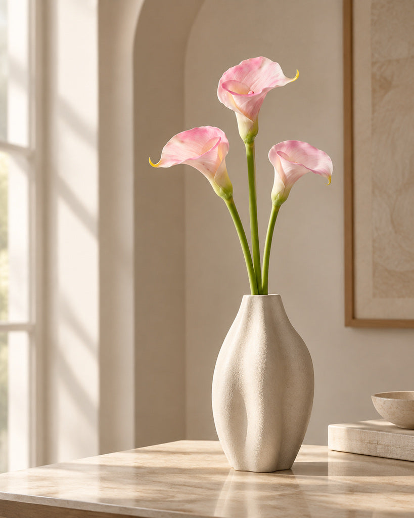 Blush Pink Plastic Calla Lily - 72 cm