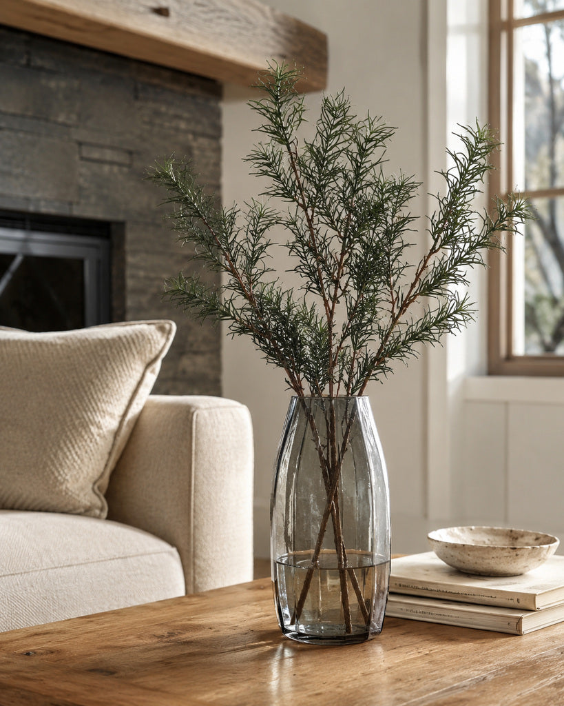 Plastic Artificial Longevity Pine Branch - 72 cm