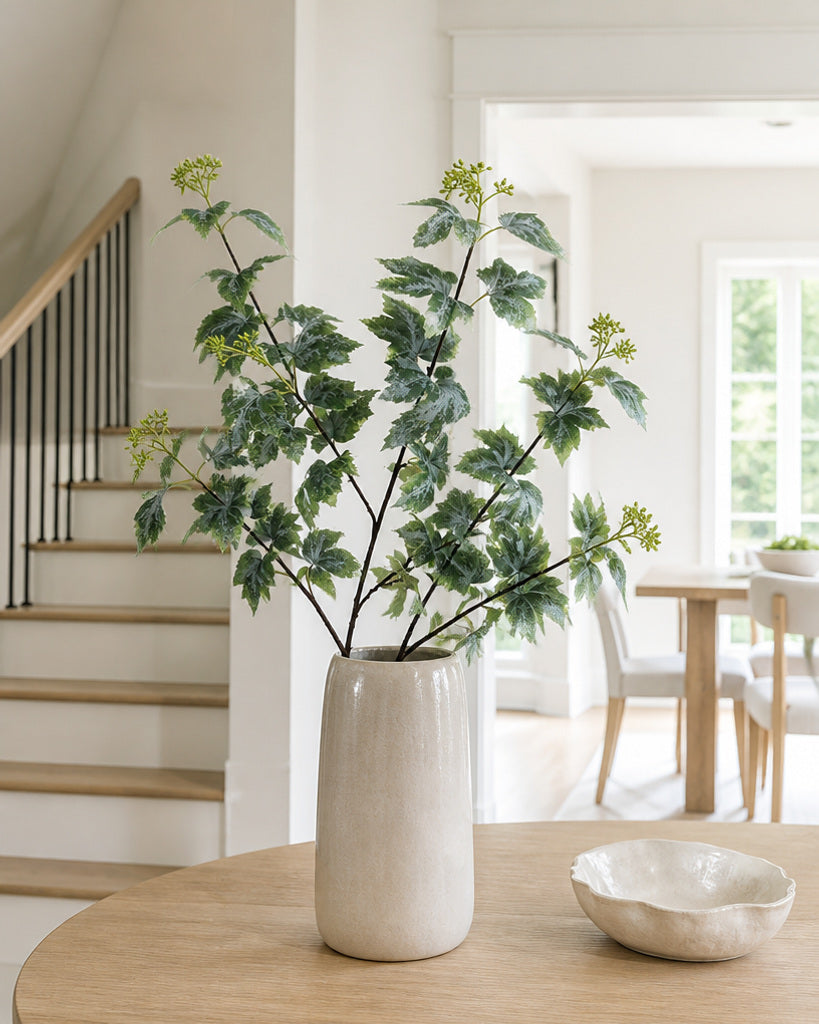 Green Artificial Grape Leaf Stem - 74 cm