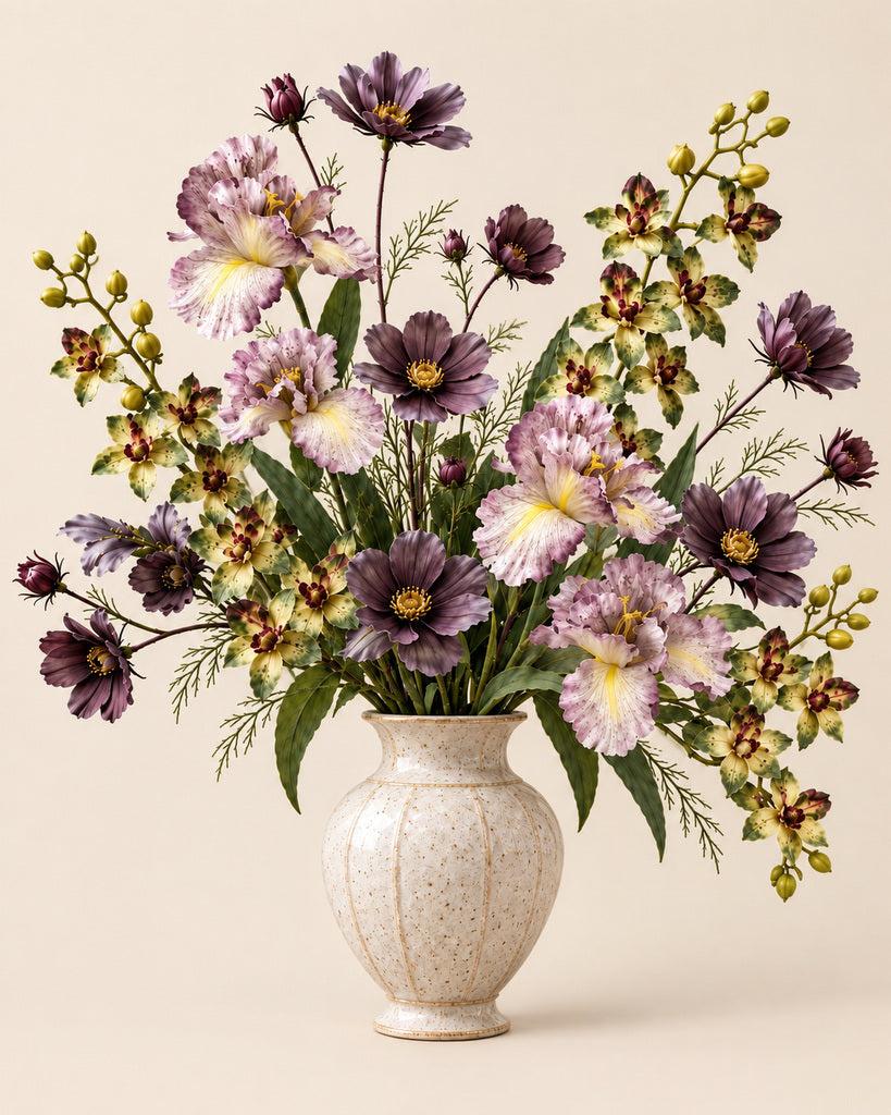 Moody Mauve Garden Faux Flower Bundle