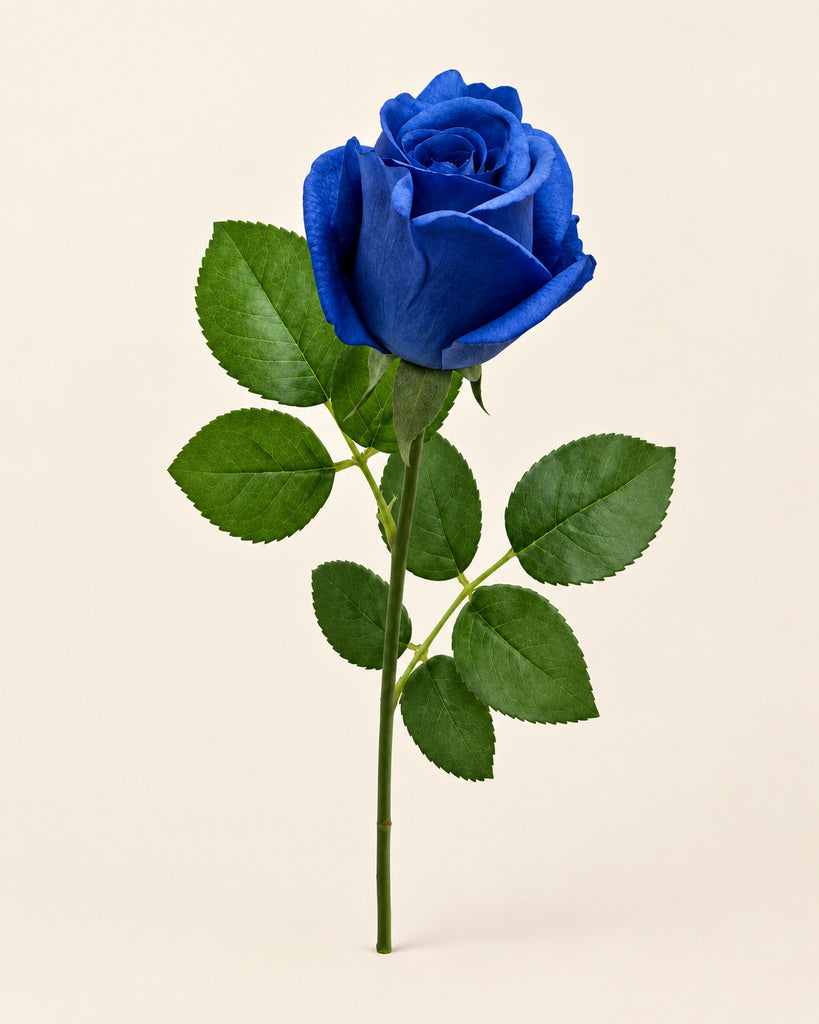 Blue Kate Artificial Rose Stem - 47 cm