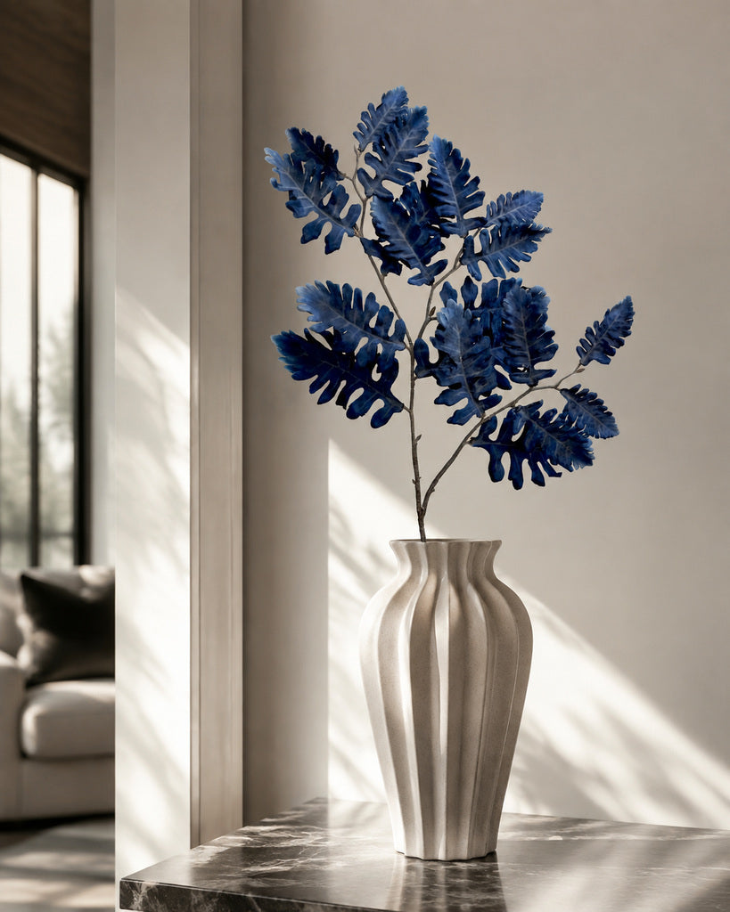 Indigo Artificial Dusty Miller Stem - 69 cm