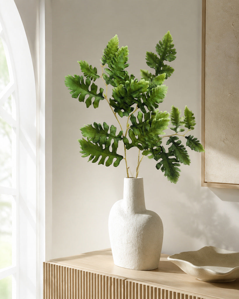 Green Artificial Dusty Miller Stem - 69 cm