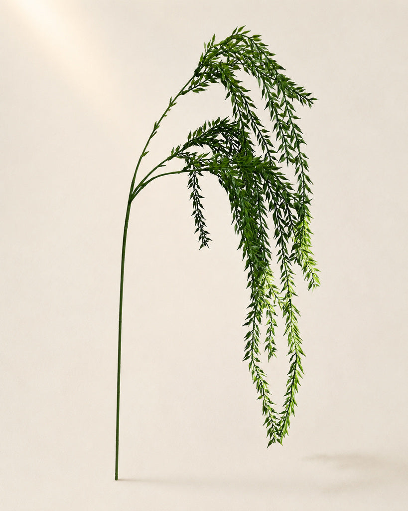 Plastic Artificial Cascading Foxtail Fern Vine - 115 cm