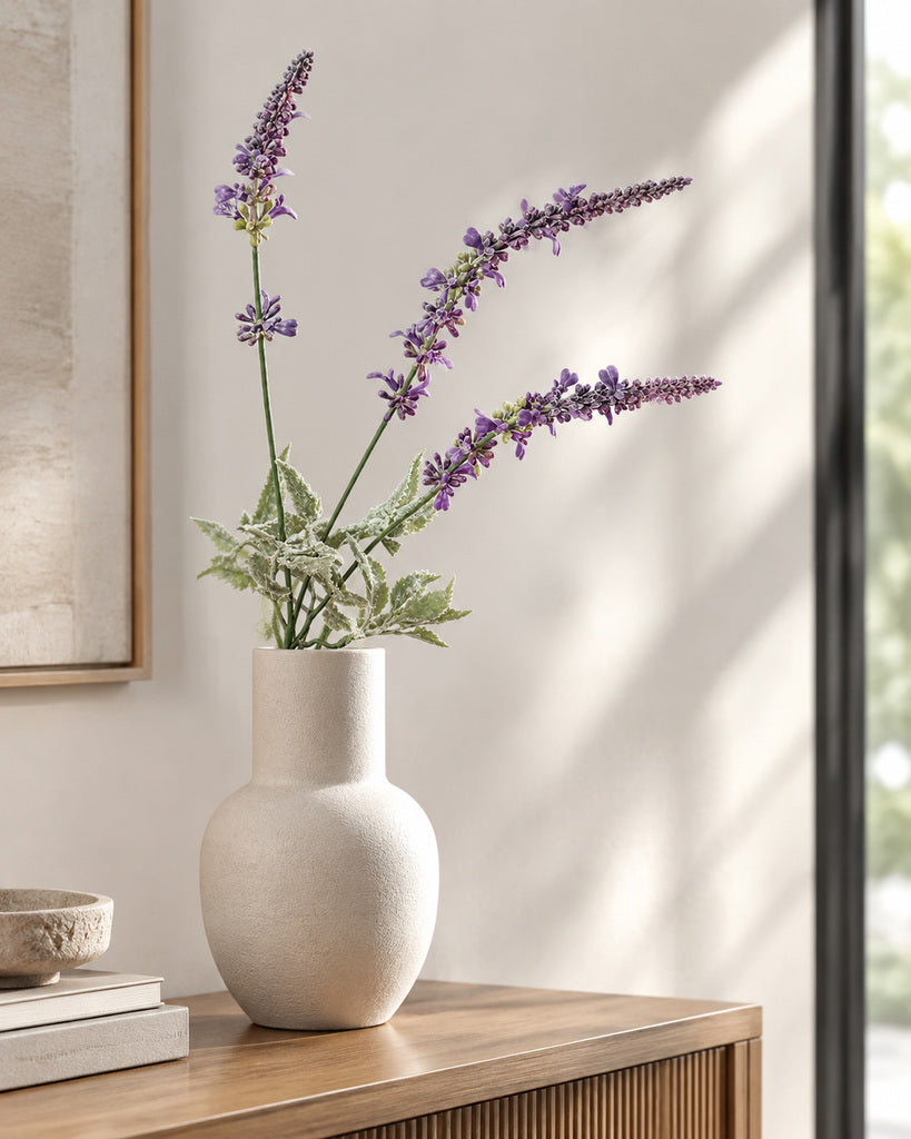 Purple Plastic Lavender Stem - 66 cm