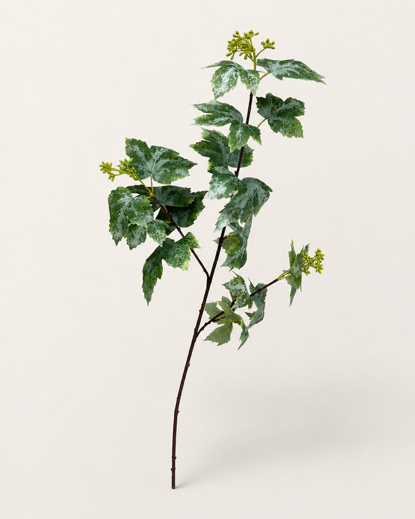 Green Artificial Grape Leaf Stem - 74 cm