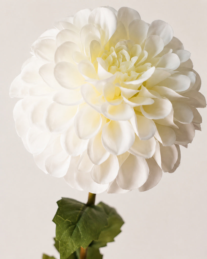 White Fabric Artificial Chrysanthemum Stem - 57 cm