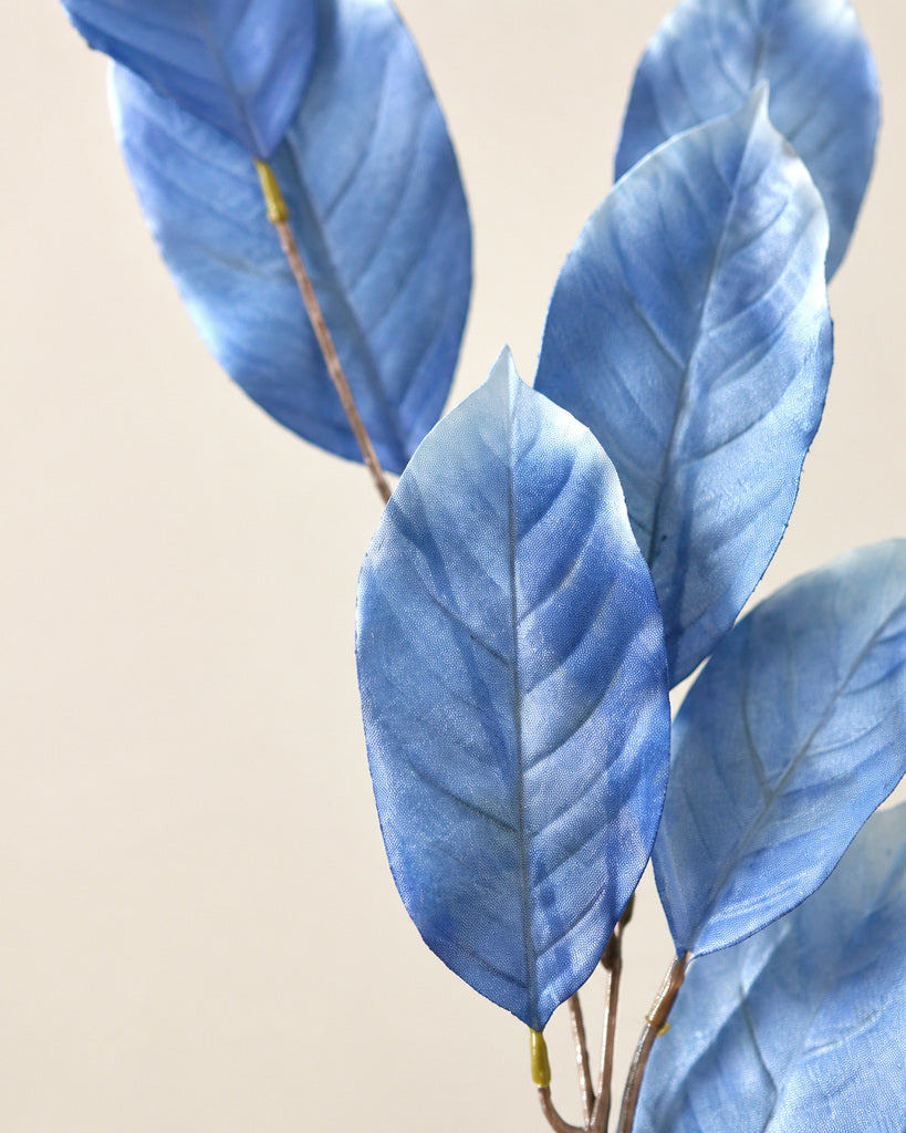 Indigo Artificial Crape Myrtle Leaf Branch - 84 cm