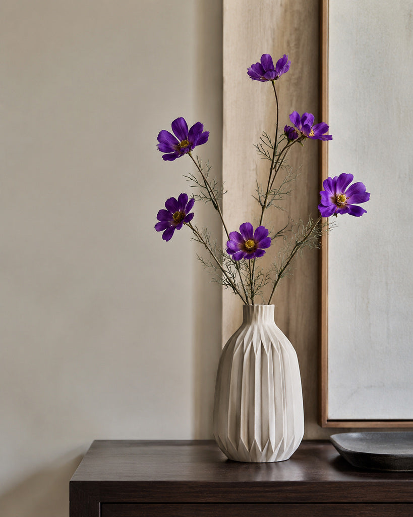 Purple Artificial Daisy Spray - 58 cm