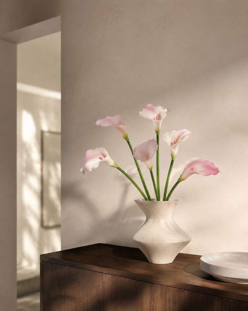 Light Purple Mini Artificial Calla Lily Stem - 55 cm