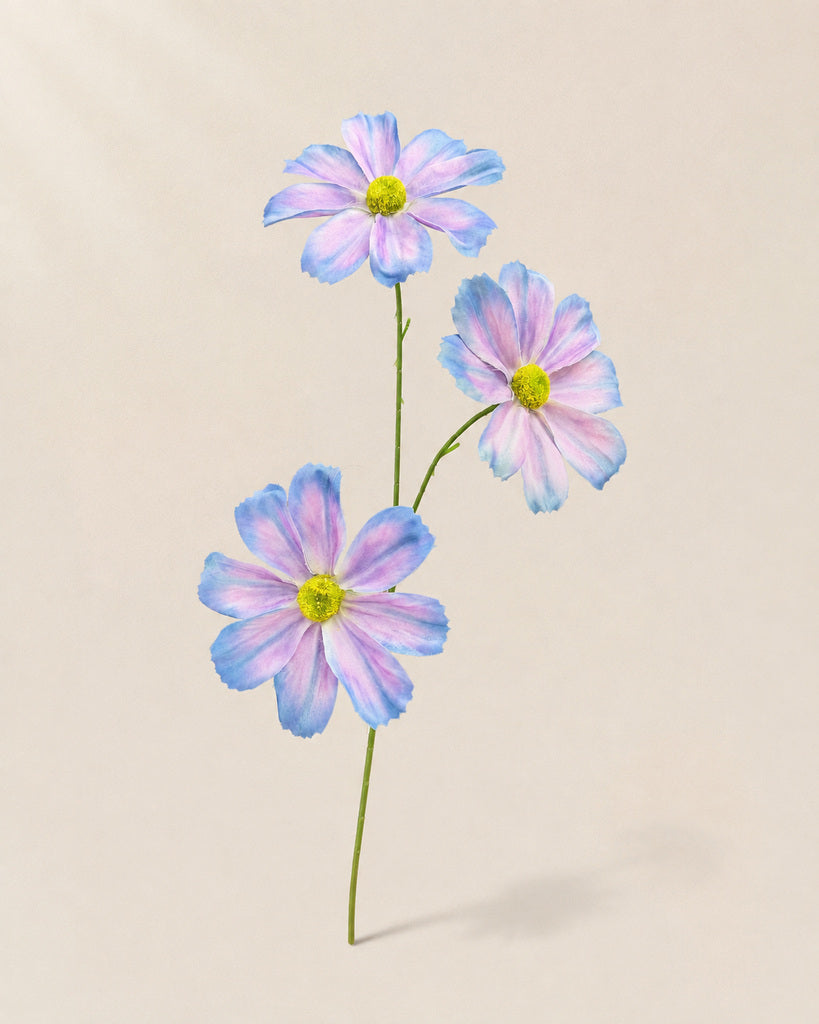 Lavender Artificial Cosmos Floral Spray - 60 cm