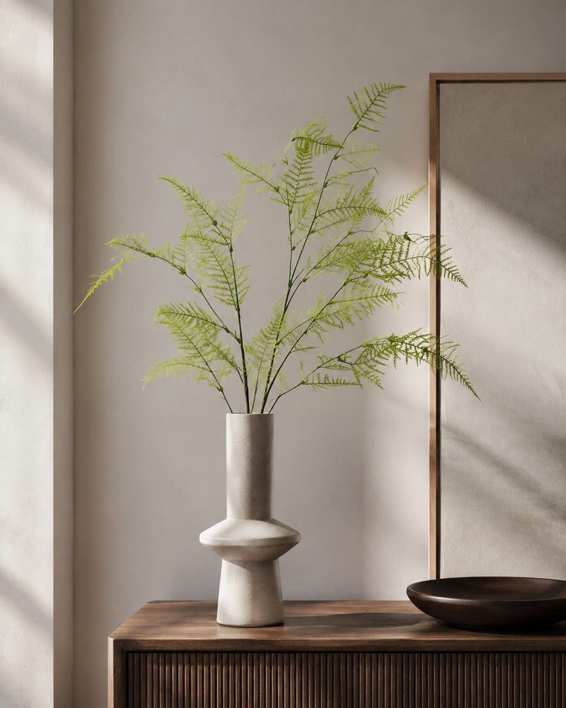 Light Green Plastic Artificial Asparagus Fern Stem - 100 cm