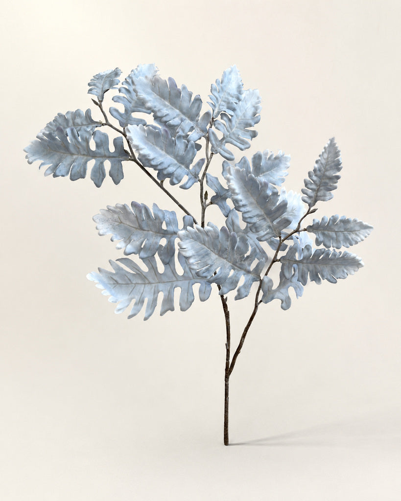 Ice Blue Artificial Dusty Miller Stem - 69 cm