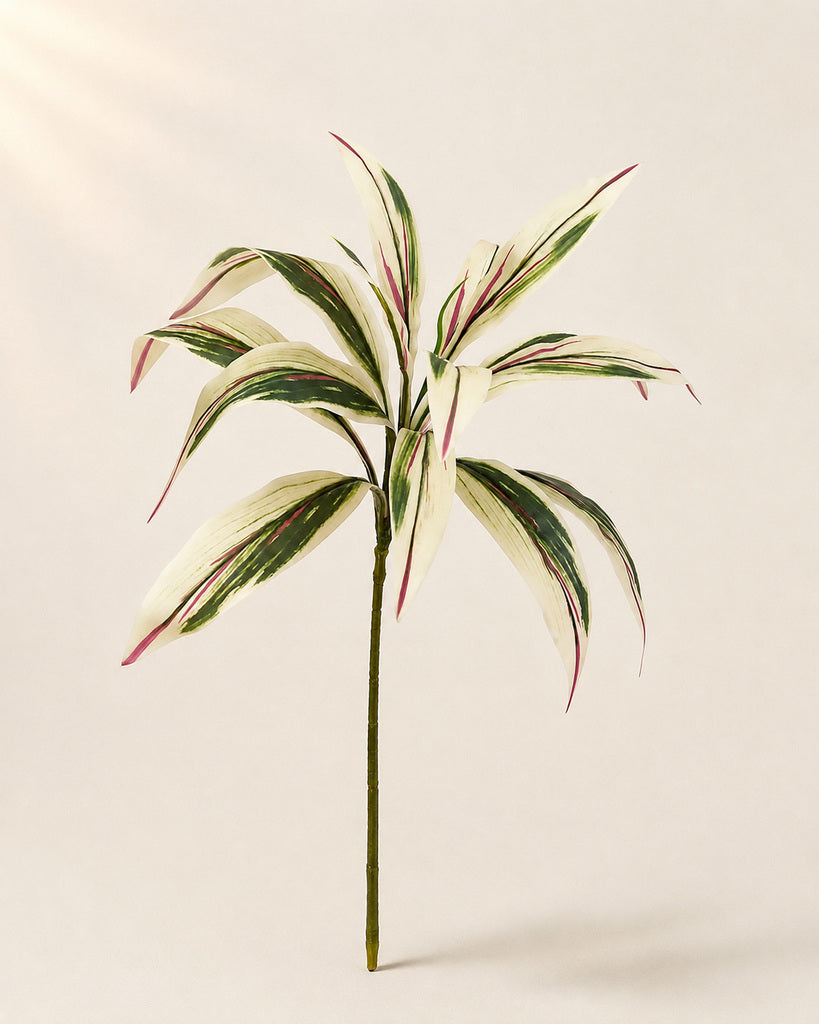 White Green Pink Artificial Brazilian Wood Lily Bamboo Branch - 96 cm
